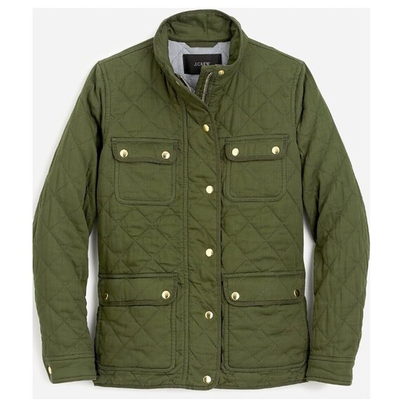 J. Crew Quilted Downtown Field Jacket - Picture 1 of 10